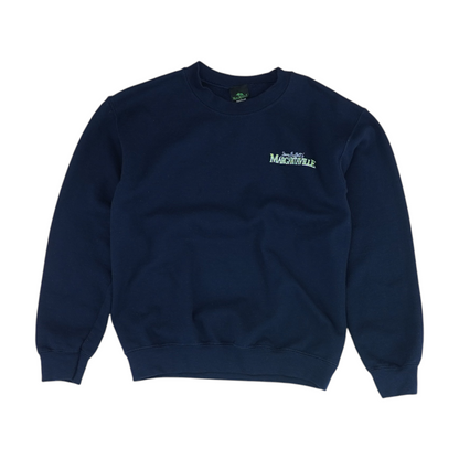 Navy Solid Sweatshirt Pullover