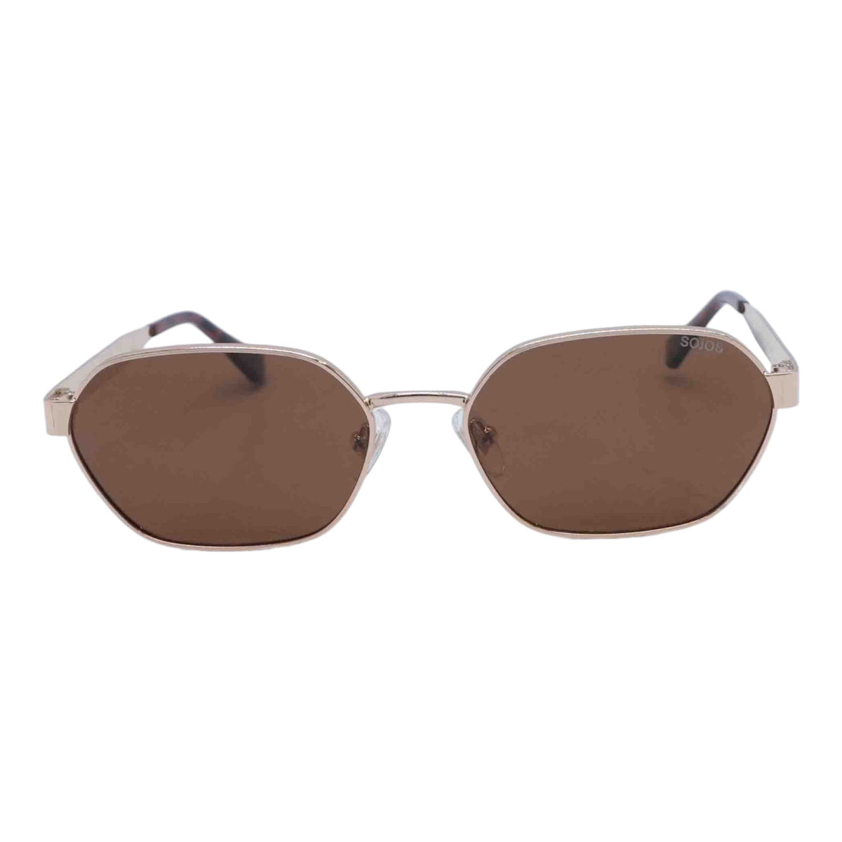 Gold UV400 Geometric Sunglasses