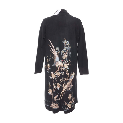 Black Print Cardigan Sweater