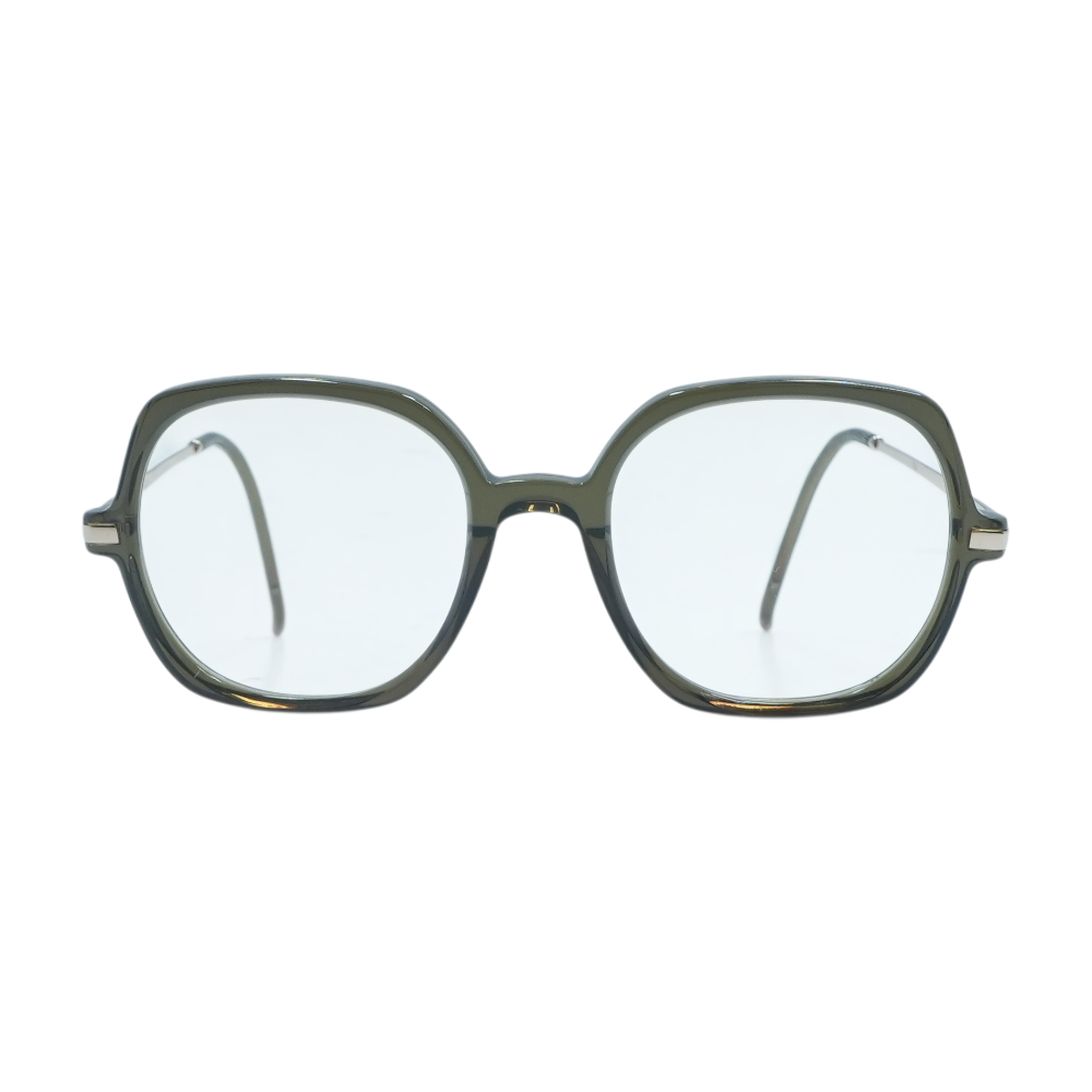 Brown Unknown Square Prescription Eyewear