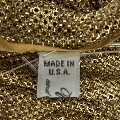 Vintage 1970's-1980's Gold Mesh Halter Top