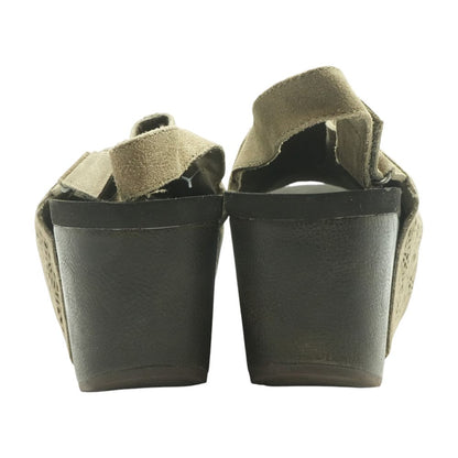 Brown Wedged Sandals