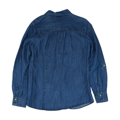 Blue Petite Button Down