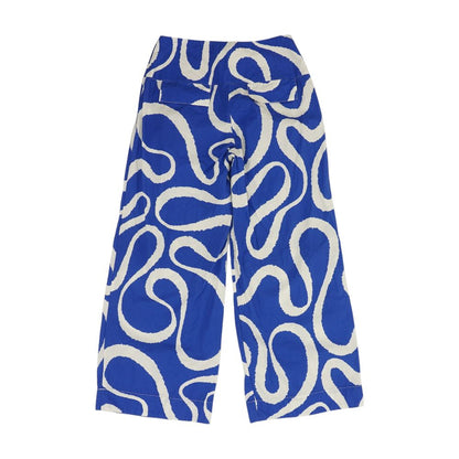 Blue Casual Relaxed Pants