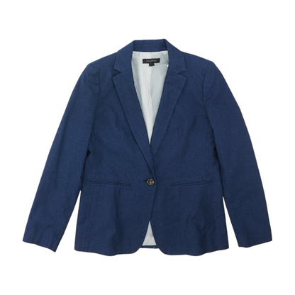Blue Solid Blazer