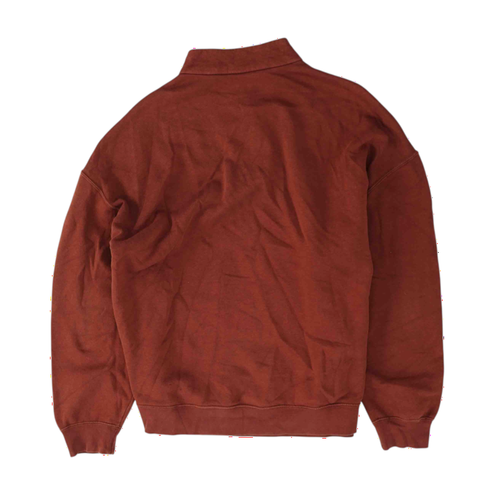 Burgundy Solid 1/4 Zip Pullover