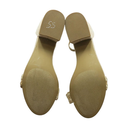 Tan Block Heel Sandals