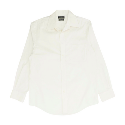 Ivory Solid Long Sleeve Button Down