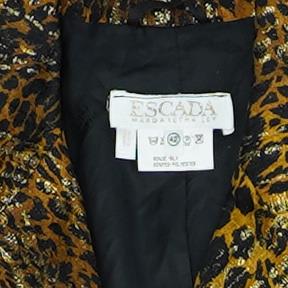 Vintage by Margaretha Ley Animal-Print Blazer