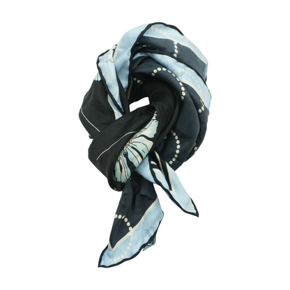 Geometric Print Silk Nekerchief 55