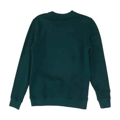 Green Solid Sweatshirt Pullover