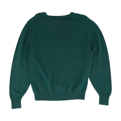 Green Solid Pullover Sweater
