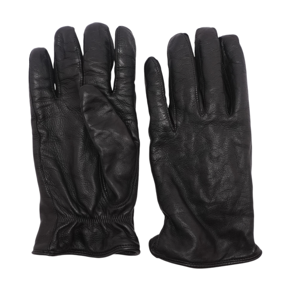 Black Leather Gloves