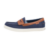 Navy Slip-On Dress Shoes