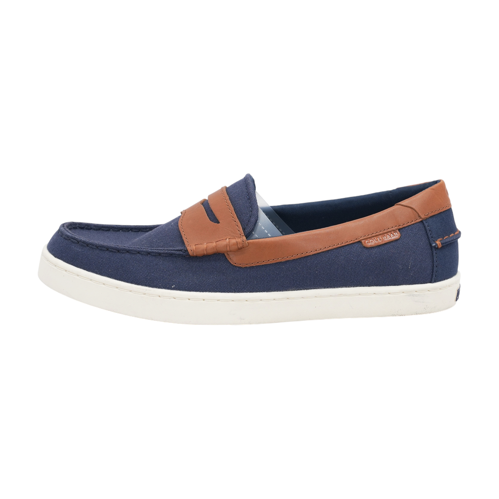 Navy Slip-On Dress Shoes