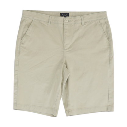 Khaki Solid Chino Shorts