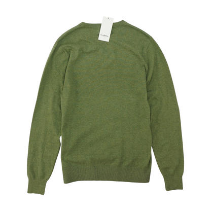 Green Solid Pullover Sweater