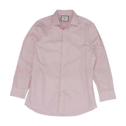 Pink Check Long Sleeve Button Down