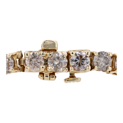 8 3/8 ctw 14K Yellow Gold Diamond Tennis Bracelet