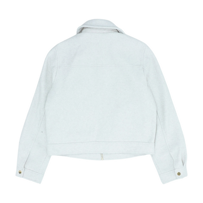Beige Solid Jacket