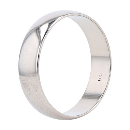 14K White Gold Band
