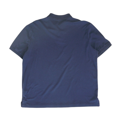 Navy Solid Short Sleeve Polo