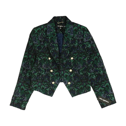 Green Print Blazer