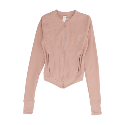 Pink Solid Active Jacket