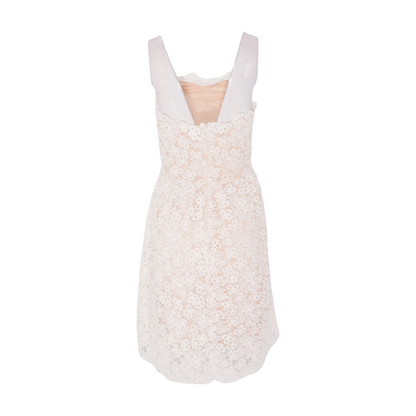 Nude Floral Mini Dress