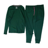 Green Solid Pajama Set