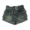 Blue Mini Skort