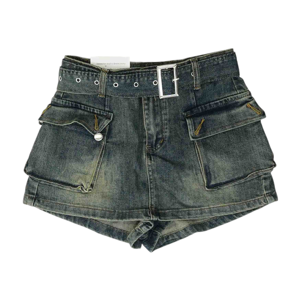 Blue Mini Skort