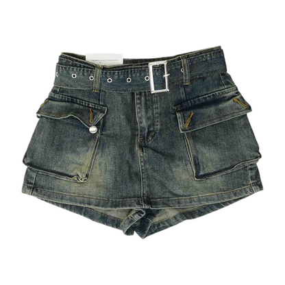 Blue Mini Skort
