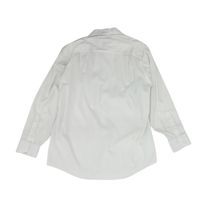 White Striped Long Sleeve Button Down