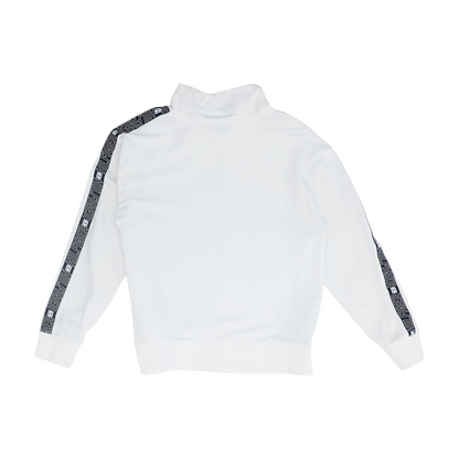 White Solid Hoodie Pullover