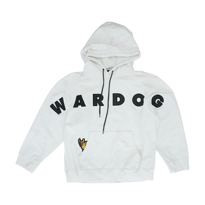White Solid Hoodie Pullover