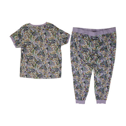 Purple Paisley Pajama Set