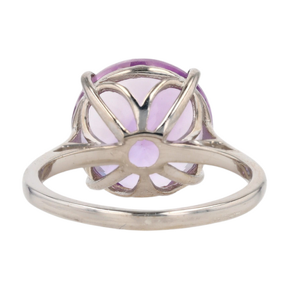 4 3/4 ctw Sterling Silver Amethyst Fashion Ring
