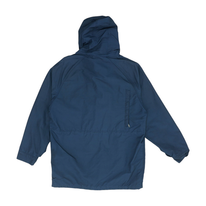 Vintage Navy Solid Rain Jacket