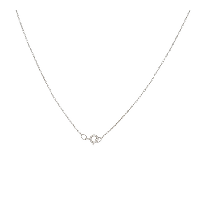 1 1/2 ctw 14K White Gold Citrine Pendant Necklace