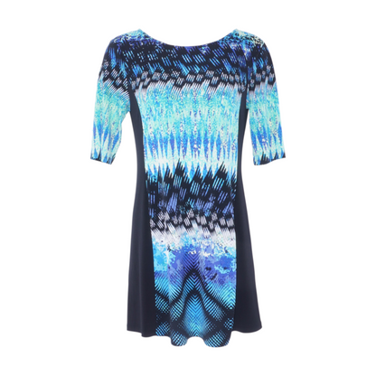 Black Print Mini Dress