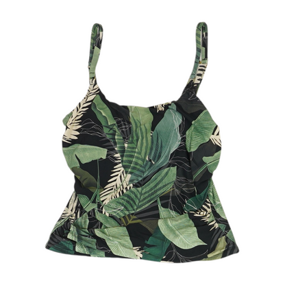 Black Tropical Swim Top