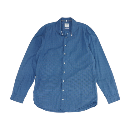 Blue Check Long Sleeve Button Down