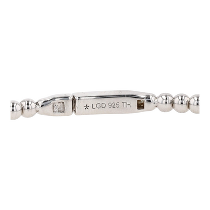 2 ctw Sterling Silver Lab Grown Diamond Bangle Bracelet