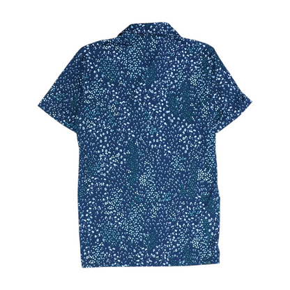 Navy Floral Short Sleeve Polo