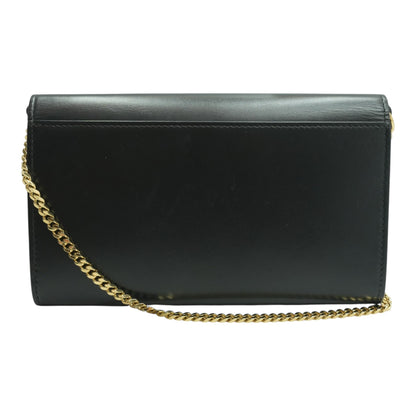 Chain Strap Wallet in Black