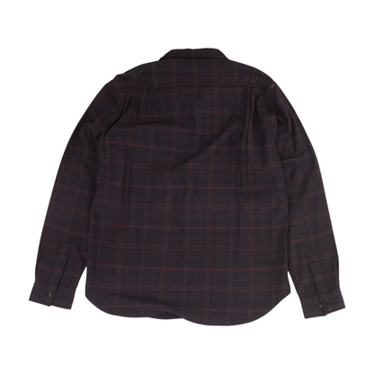 Deep Purple Plaid Long Sleeve Button Down