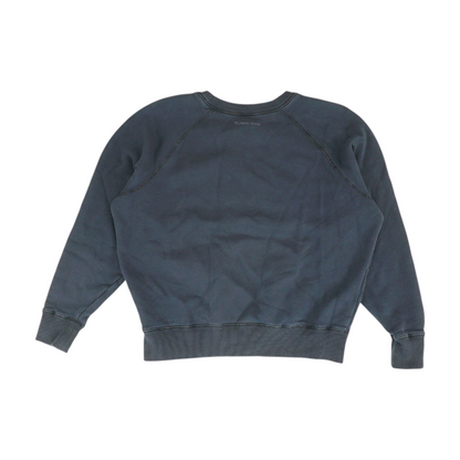Navy Solid Sweatshirt Pullover