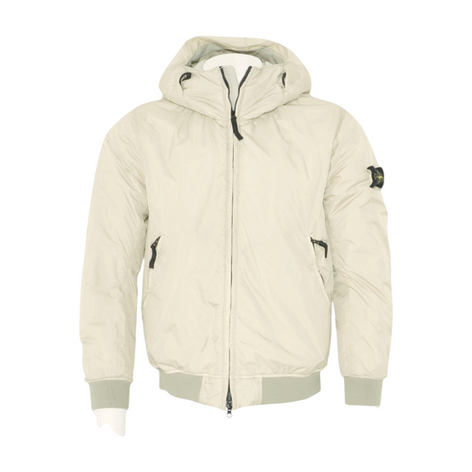 Beige Garment Dyed 40823 Crinkle Reps Recycled Nylon Primaloft-TC Jacket