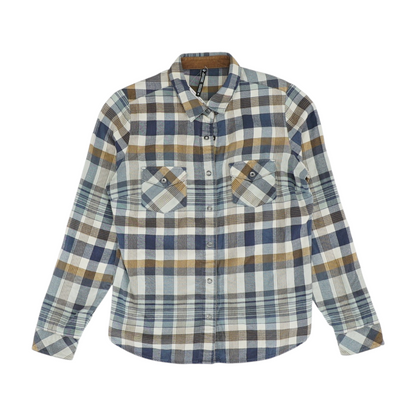 Navy Plaid Flannel Button Down